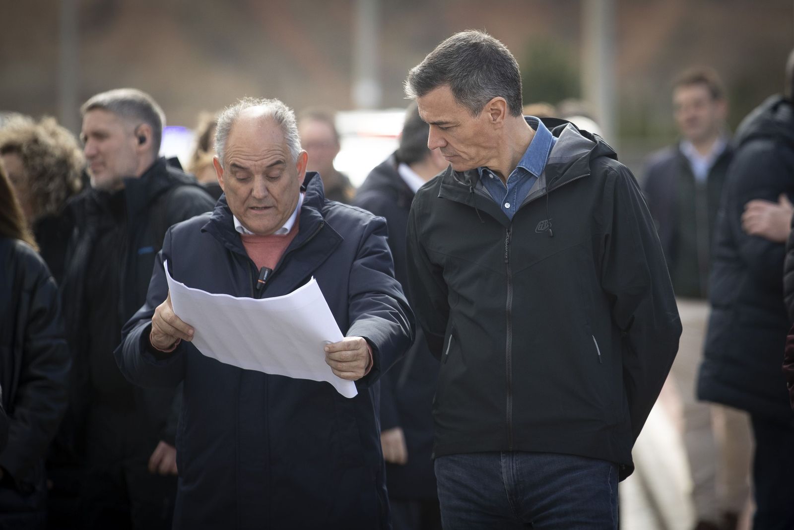 Fotos: Pedro Sánchez visita Huétor Tájar para comprobar los daños de la borrasca Leonardo