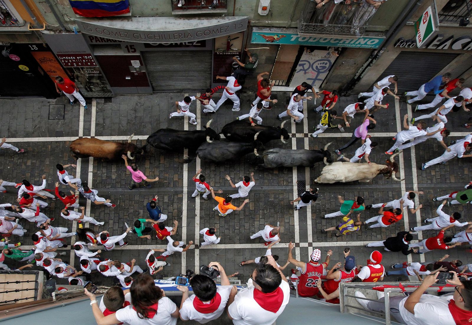 Imágenes del último encierro de Sanfermines
