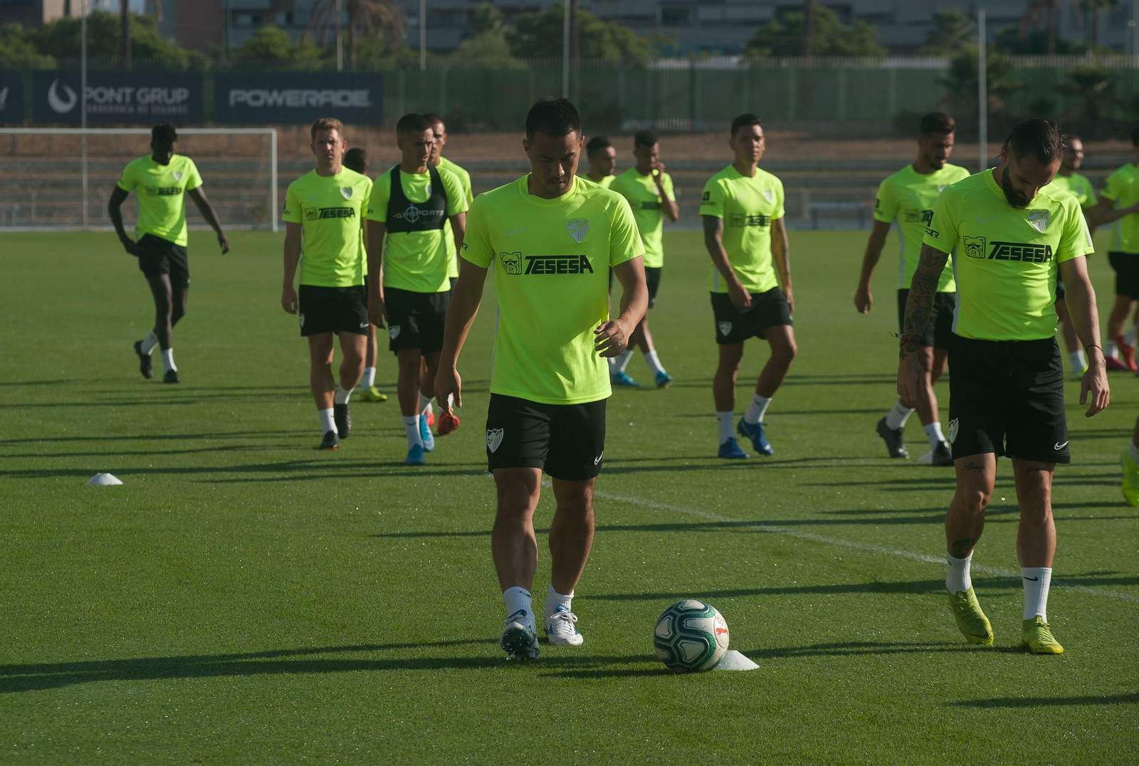 Las fotos del entrenamiento del Málaga CF a puerta abierta Las fotos del entrenamiento del Málaga CF a puerta abierta