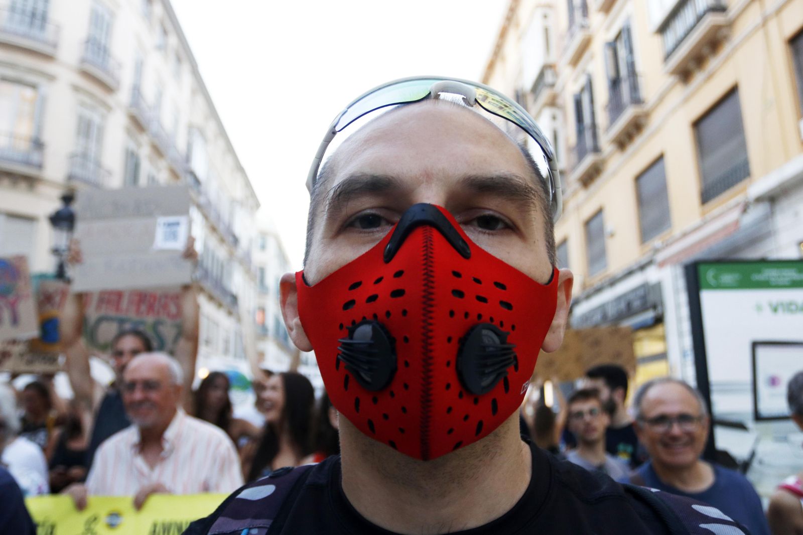 Manifestación en Málaga contra el cambio climático. Huelga Mundial por el Clima.