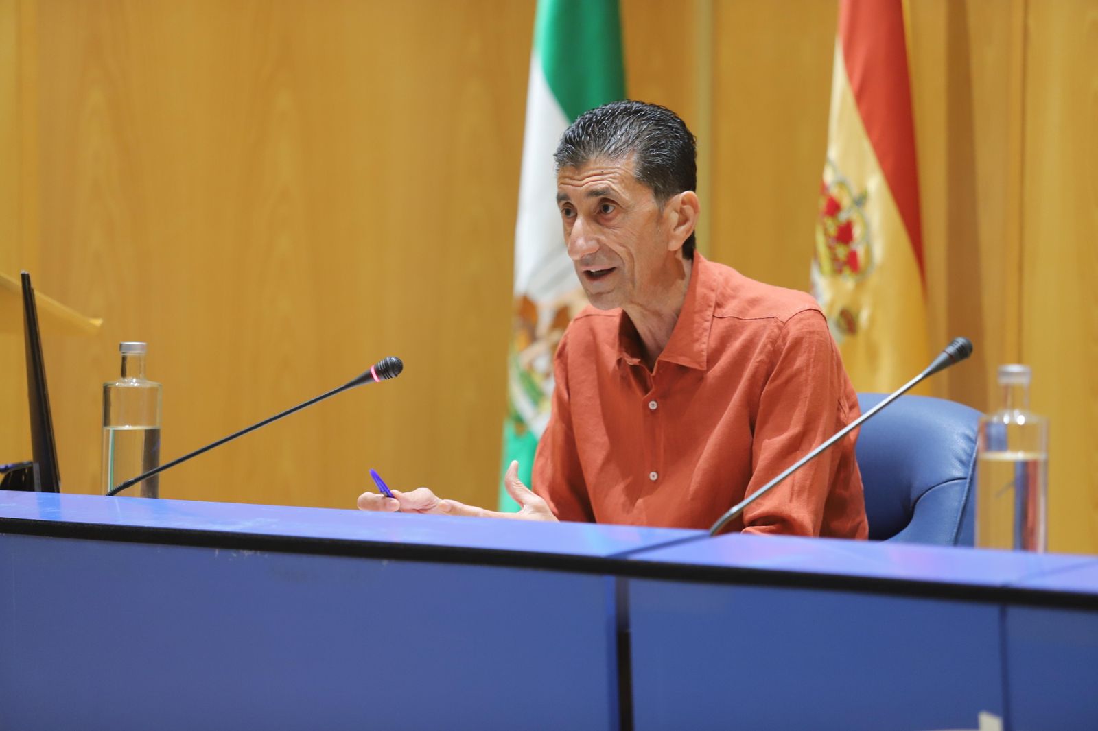 Sebastián Donaire en la mañana de ayer.
