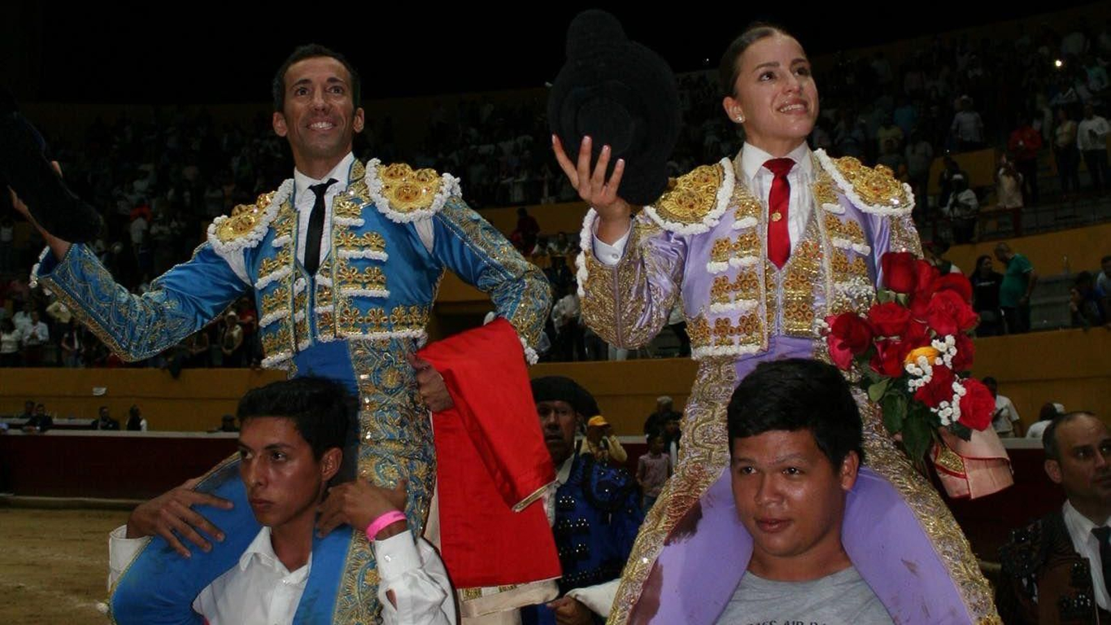 David de Miranda, en la plaza de toros de Tovar.