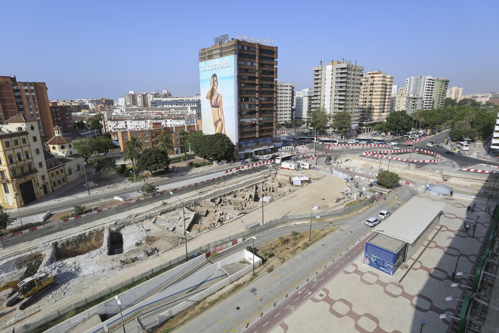 Las fotos de los restos arqueológicos en la obra del Metro de Málaga