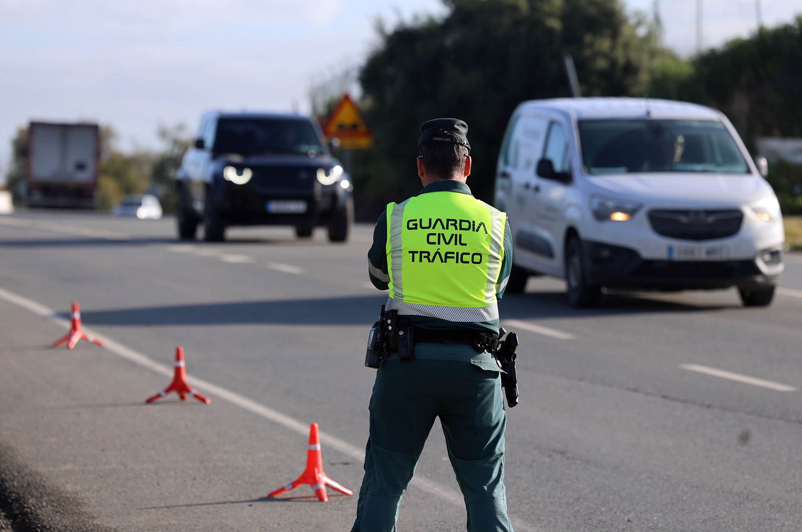 Imágenes de la Campaña de Control y Vigilancia diseñada por la DGT en Huelva