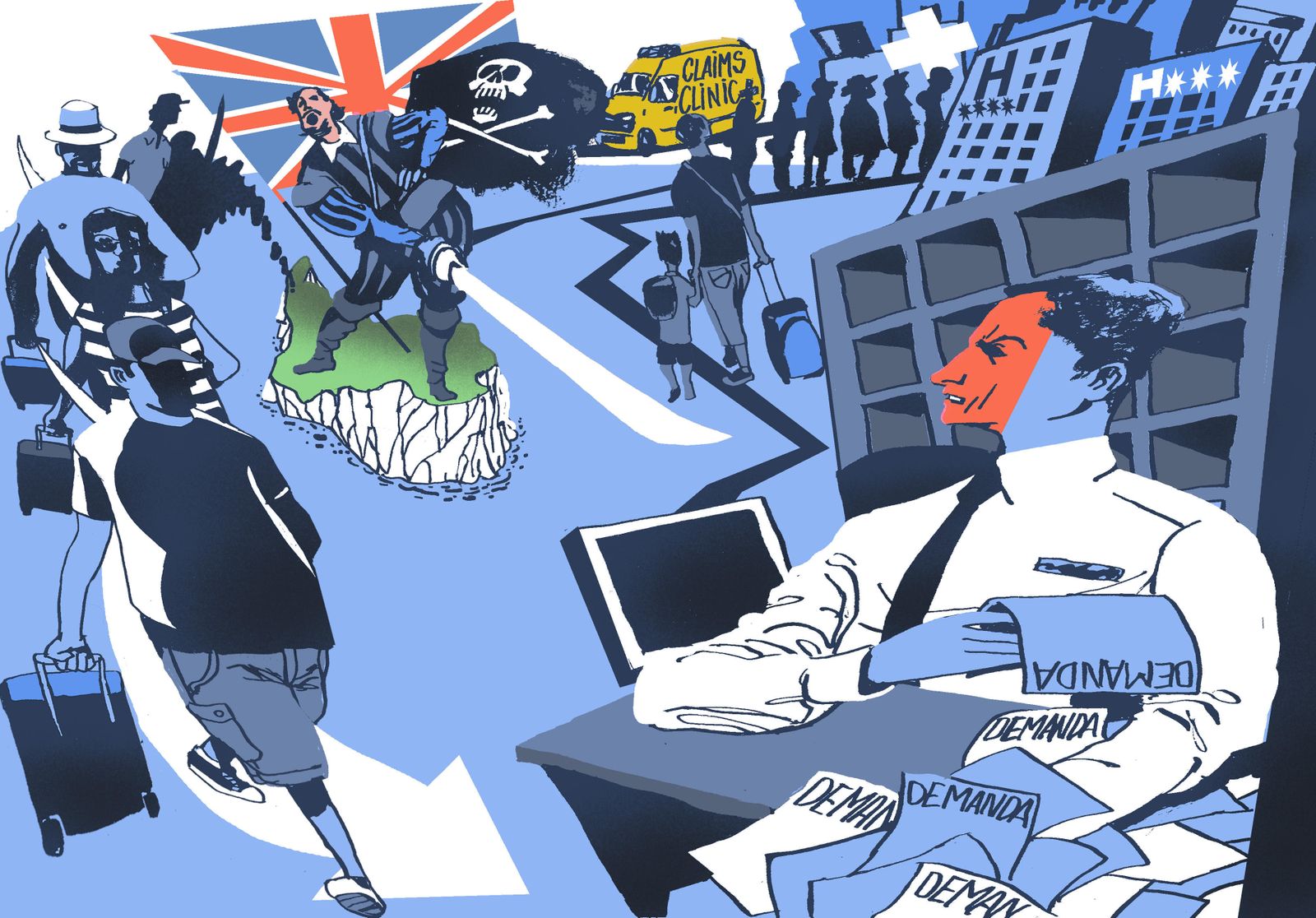 Los hoteleros llevarán  a la Fiscalía las falsas denuncias de británicos