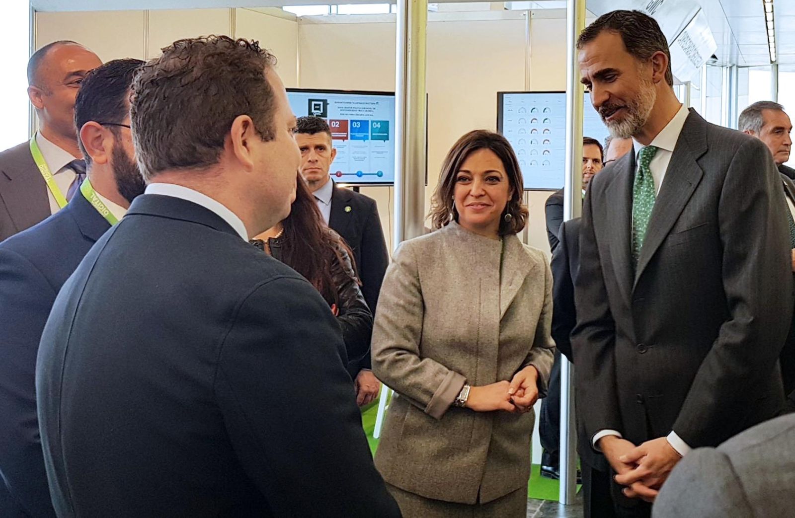 La alcaldesa y el Rey Felipe IV, en la Andalucía Digital Week.