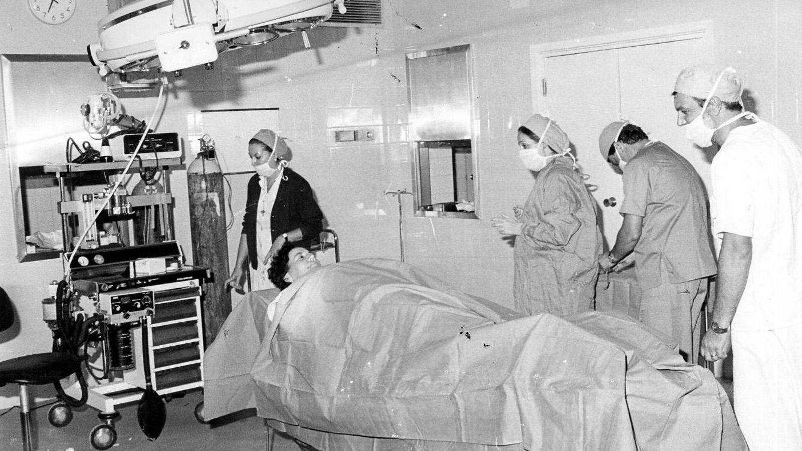 Imagen de los primeros momentos del hospital Infanta Elena, en 1985.