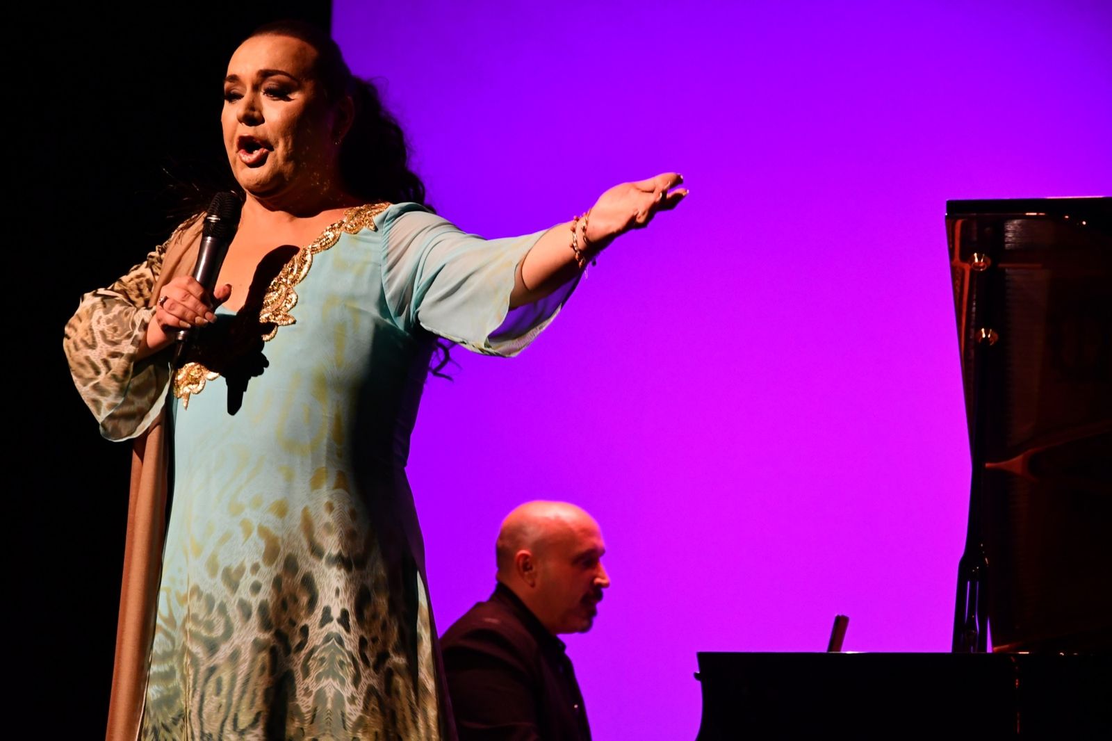 Falete, durante el concierto.