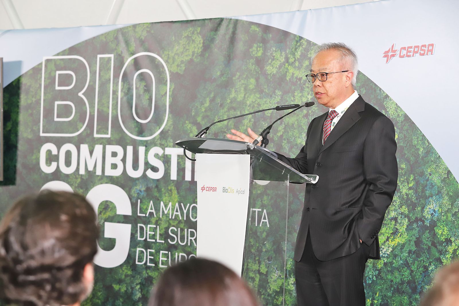 Presentación de la nueva planta de biocombustibles de segunda generación  de Cepsa en Palos de la Frontera (Huelva)
