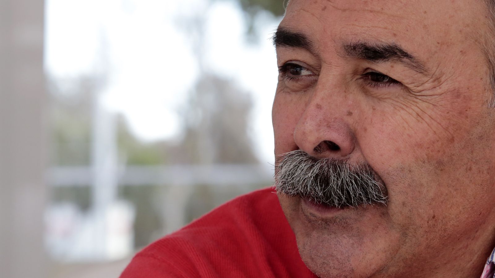 Manolo Perdigones, en otro momento de la entrevista.