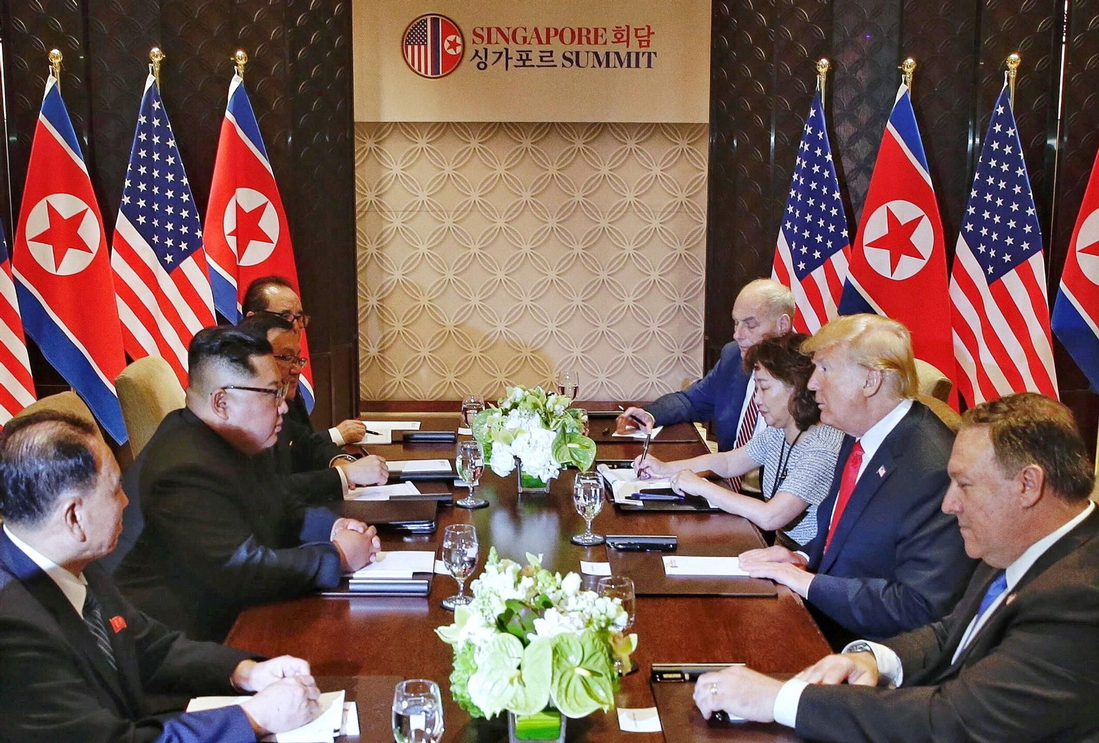 Las imágenes del encuentro entre Kim Jong-un y Trump