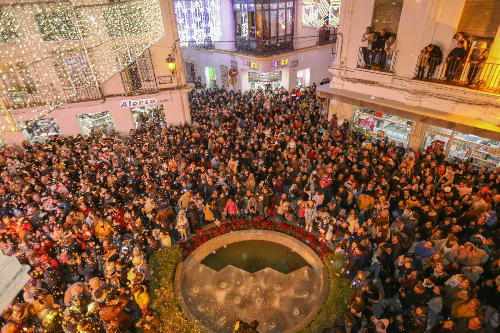 Nevada artificial en Chiclana