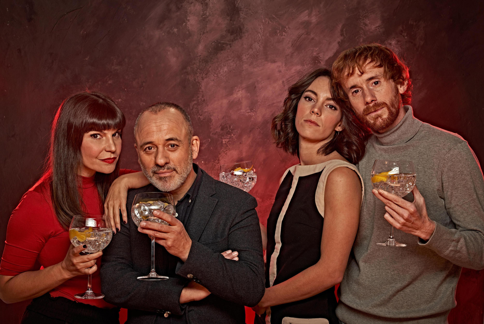 Mónica Regueiro, Javier Gutiérrez, Vicky Luengo y Daniel Pérez Prada, los protagonistas de ‘Principiantes’.