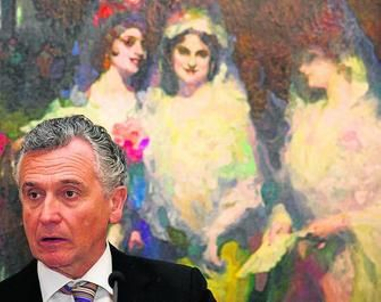 El consejero de Cultura en funciones en el Bellas Artes, donde avanzó ayer varias exposiciones.