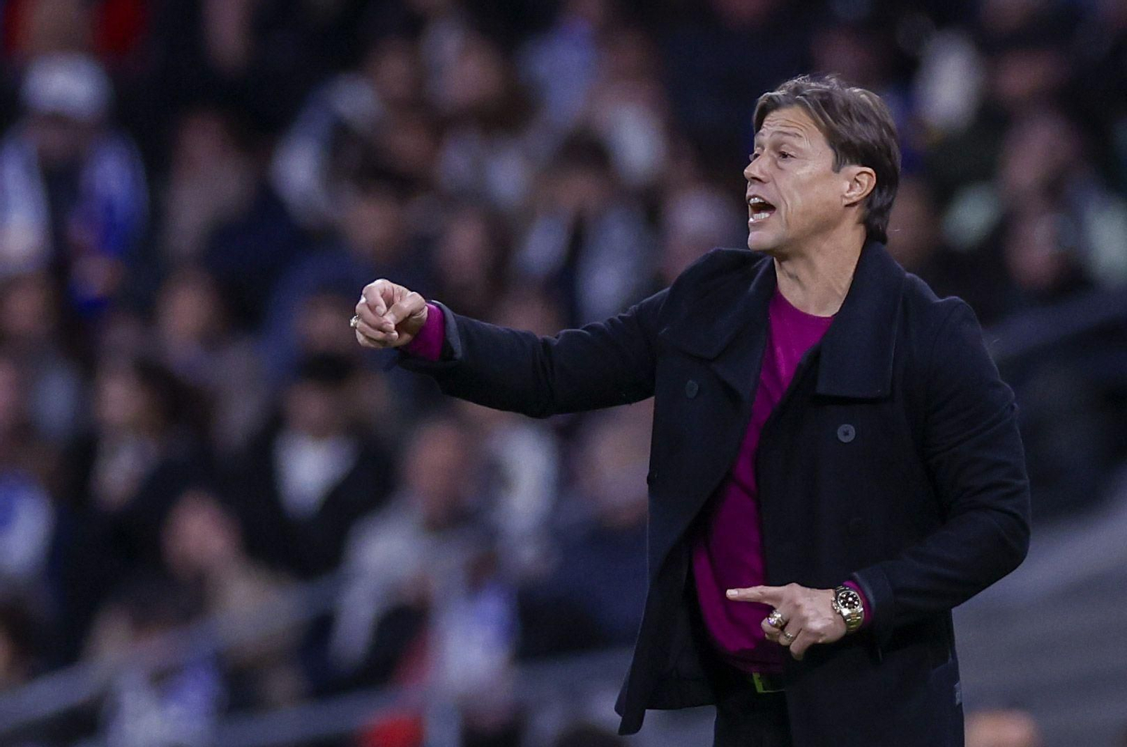 Matías Almeyda, en el partido ante el Madrid.
