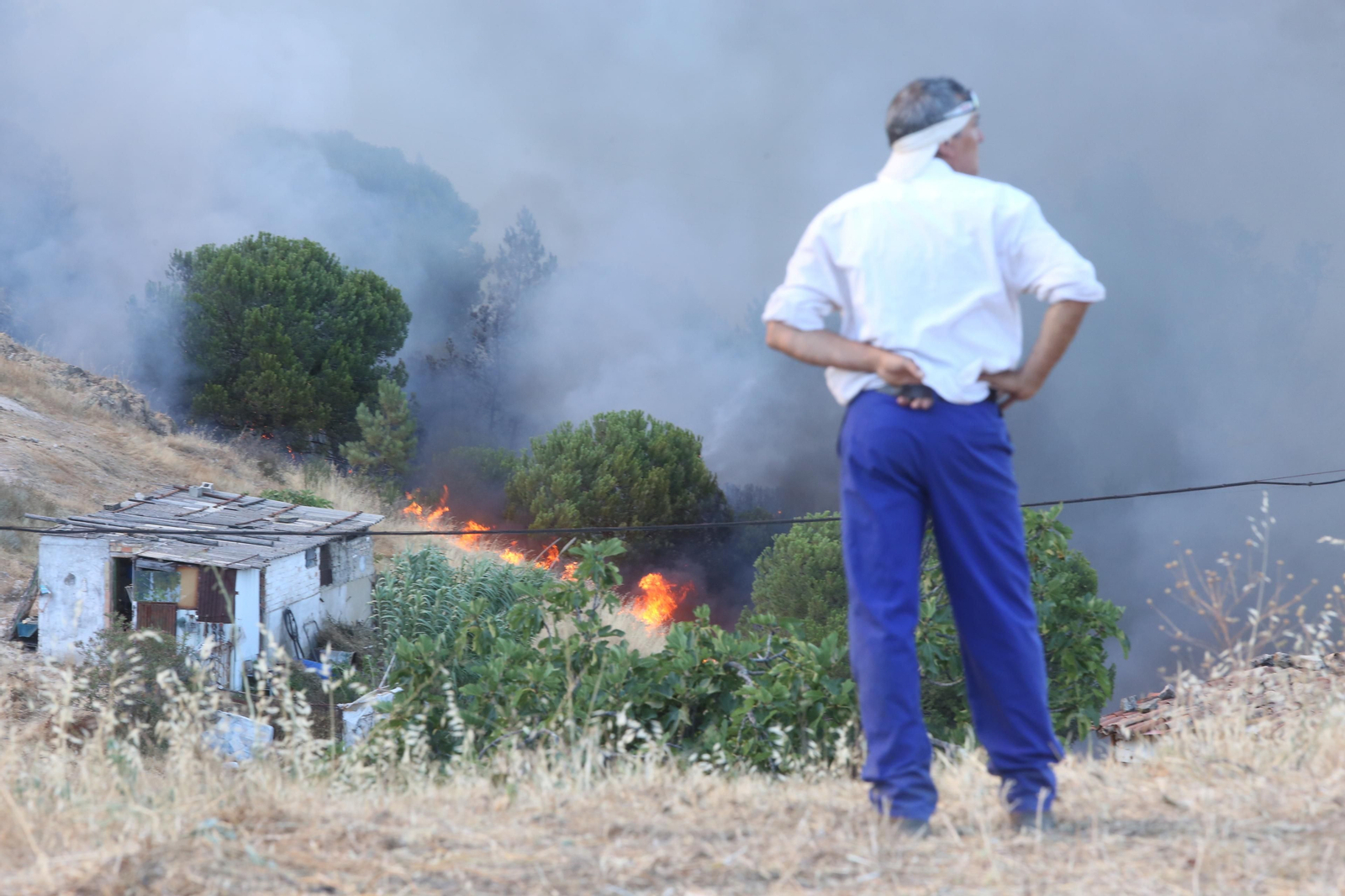 El incendio de Riotinto en imágenes