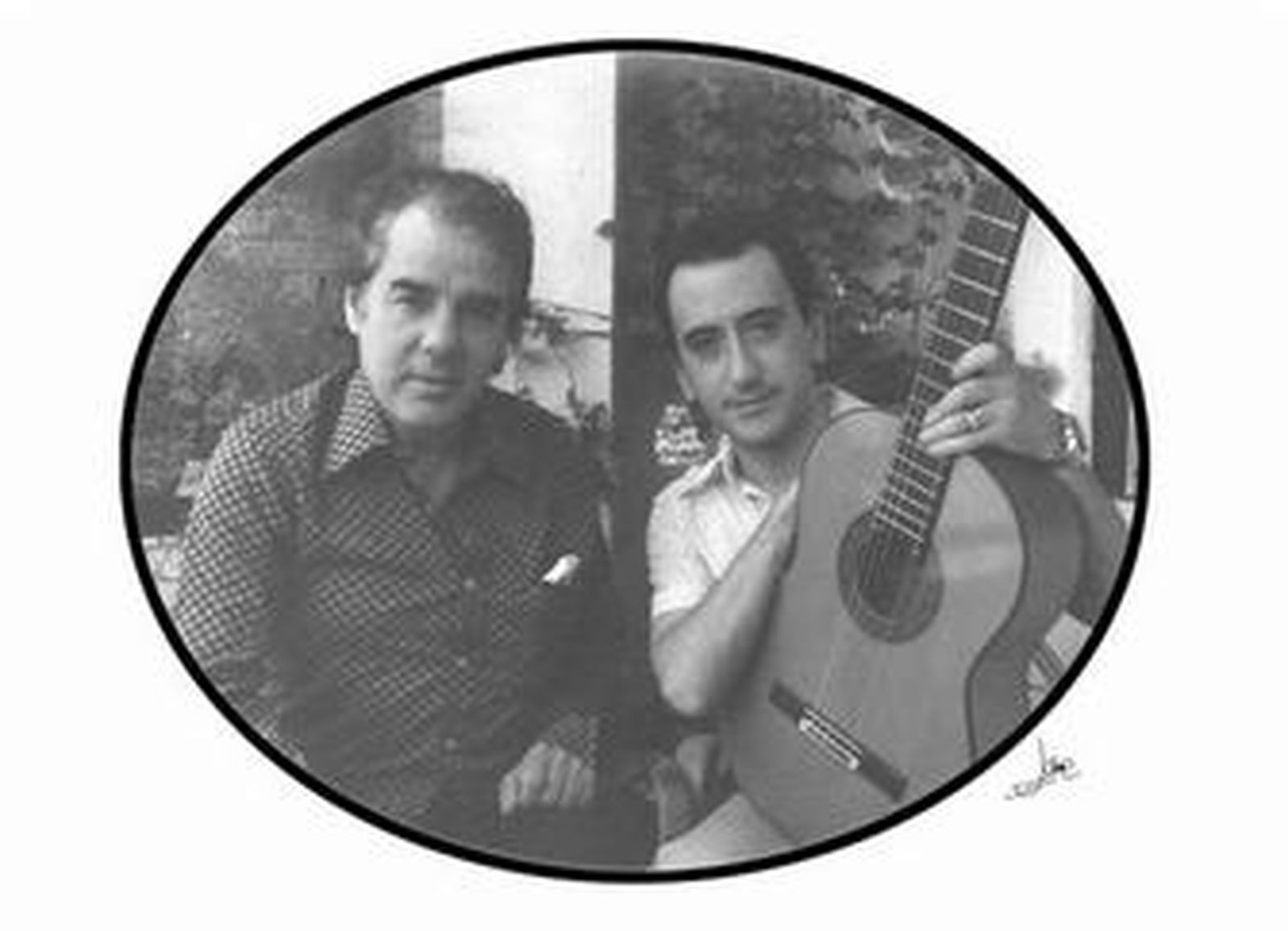 Chano Lobato y Jaime Luque, a principios de los 80.
