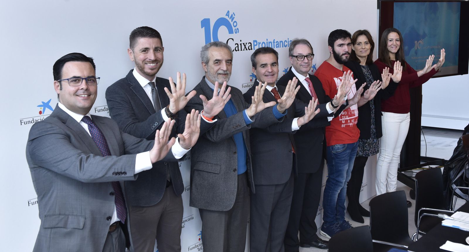Moisés Roiz, José Manuel Martínez, Juan Manuel Flores, Rafael Herrador, Marc Simón, Miguel Ángel Díaz, Montse Buisán y Judith Molero.
