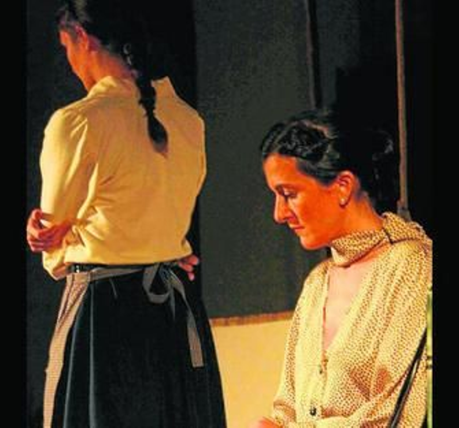 Uno de los momentos de la puesta en escena de la pieza teatral. Uno de los momentos de la puesta en escena de la pieza teatral.