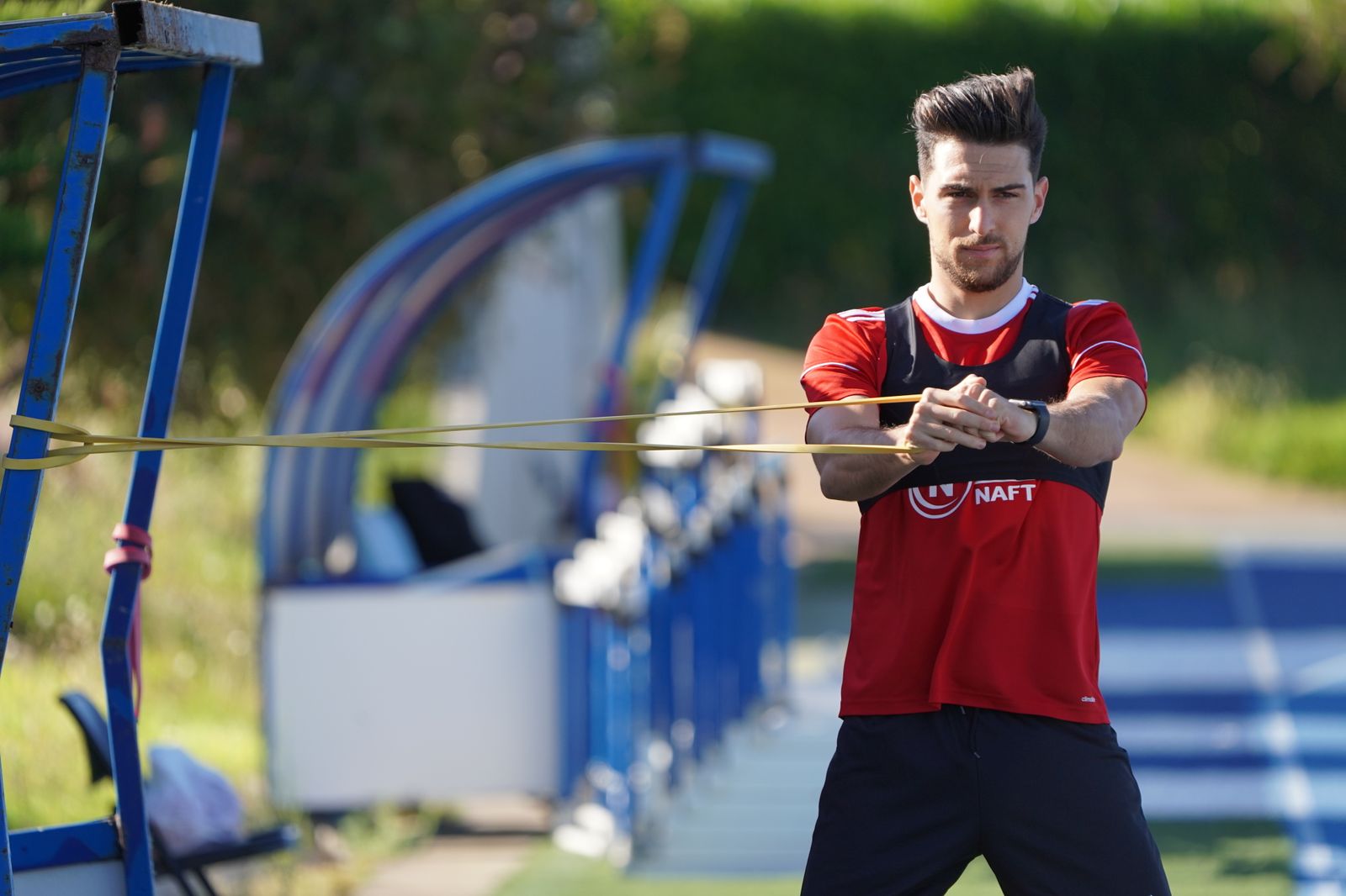 Imágenes del entrenamiento individual del lunes en Estadio y Anexo