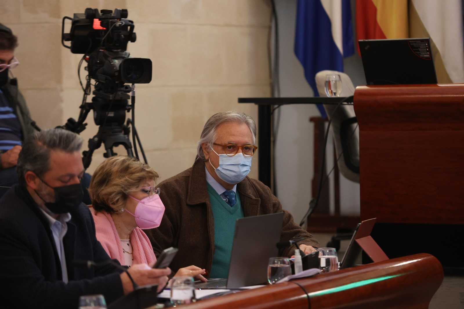 El concejal de Cultura, Francisco Camas, durante el pleno celebrado a finales del pasado mes.