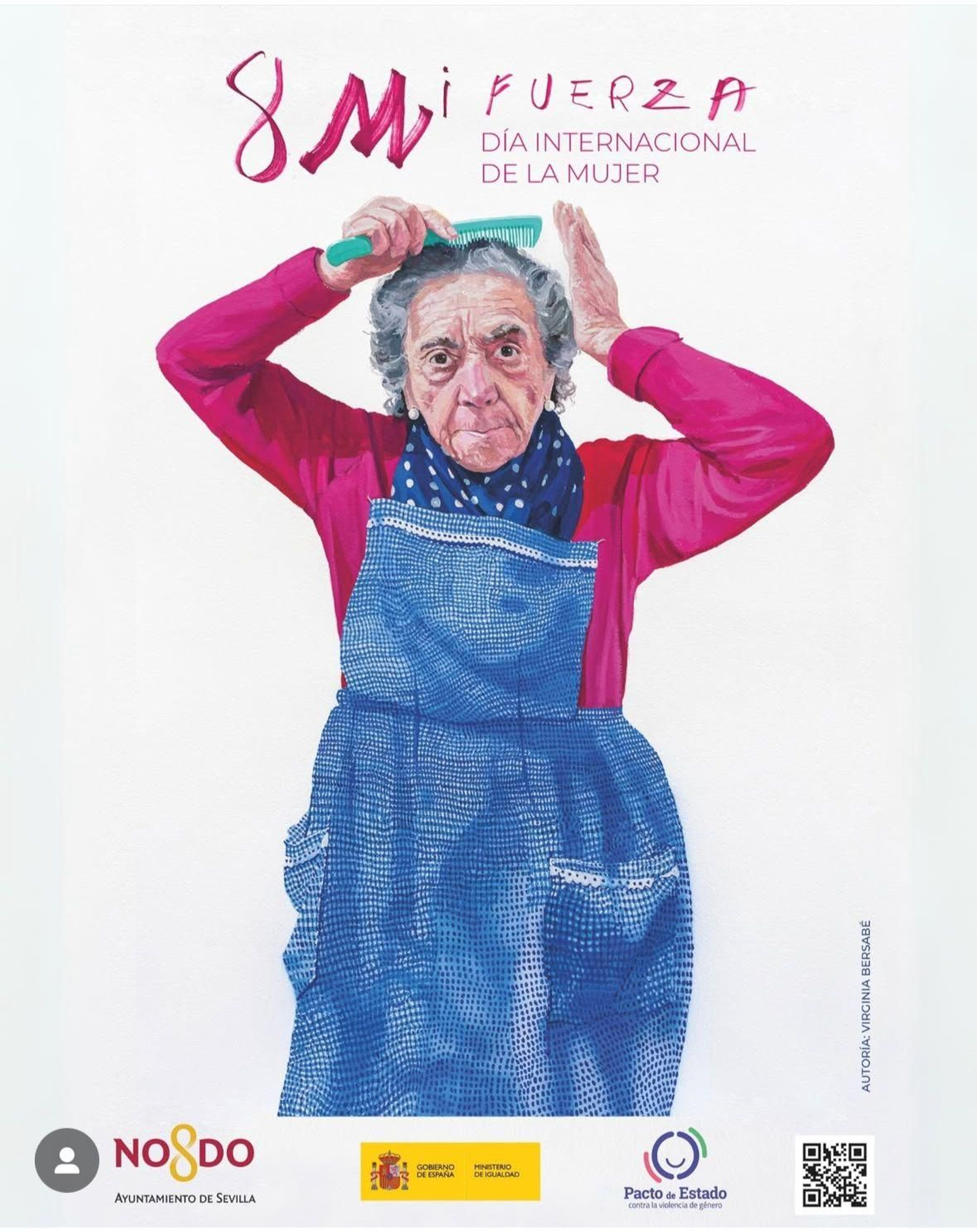 Cartel de la campaña del 8M de este año en Sevilla capital.