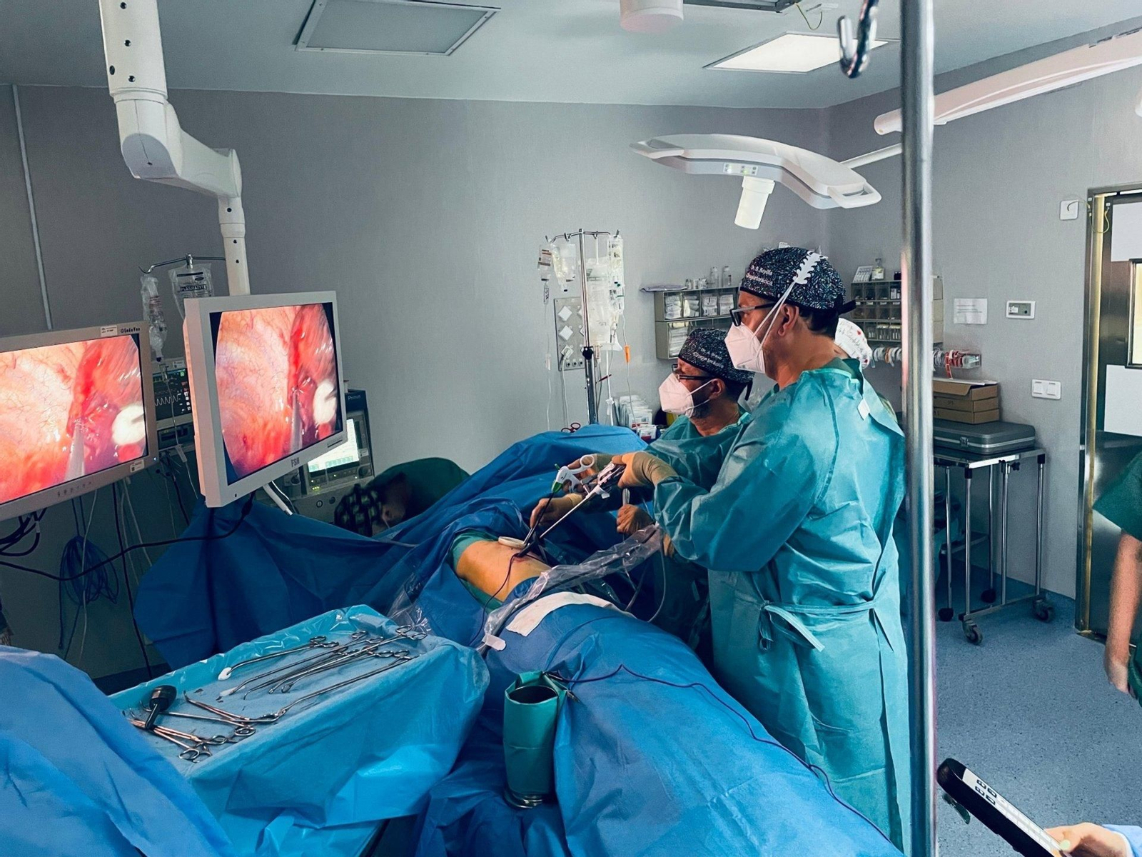 Operación quirúrgica en un hospital de Jaén.