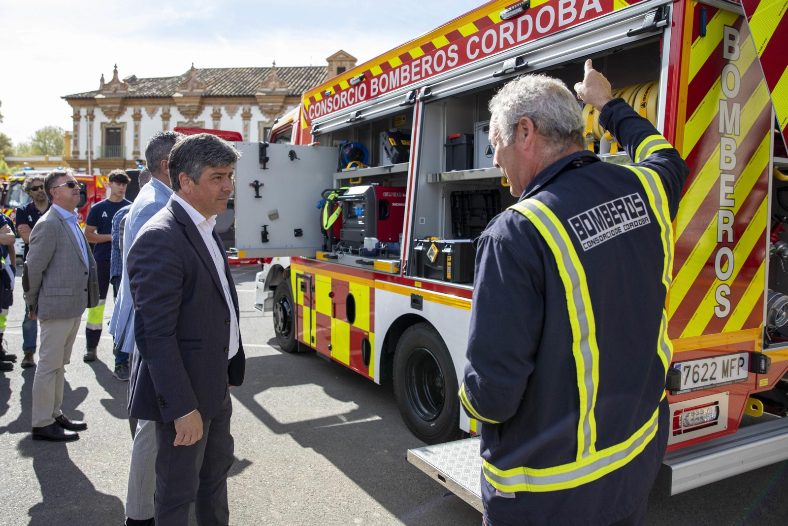 Presentación de los nuevos vehículos del Consorcio de Bomberos de Córdoba.