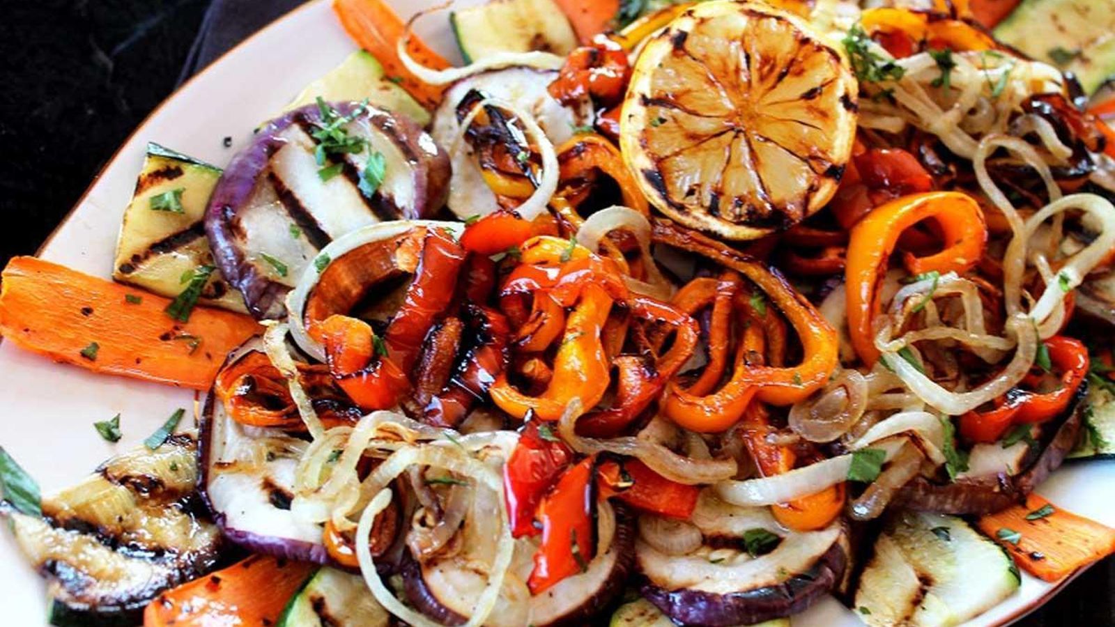 Parrillada de verduras.