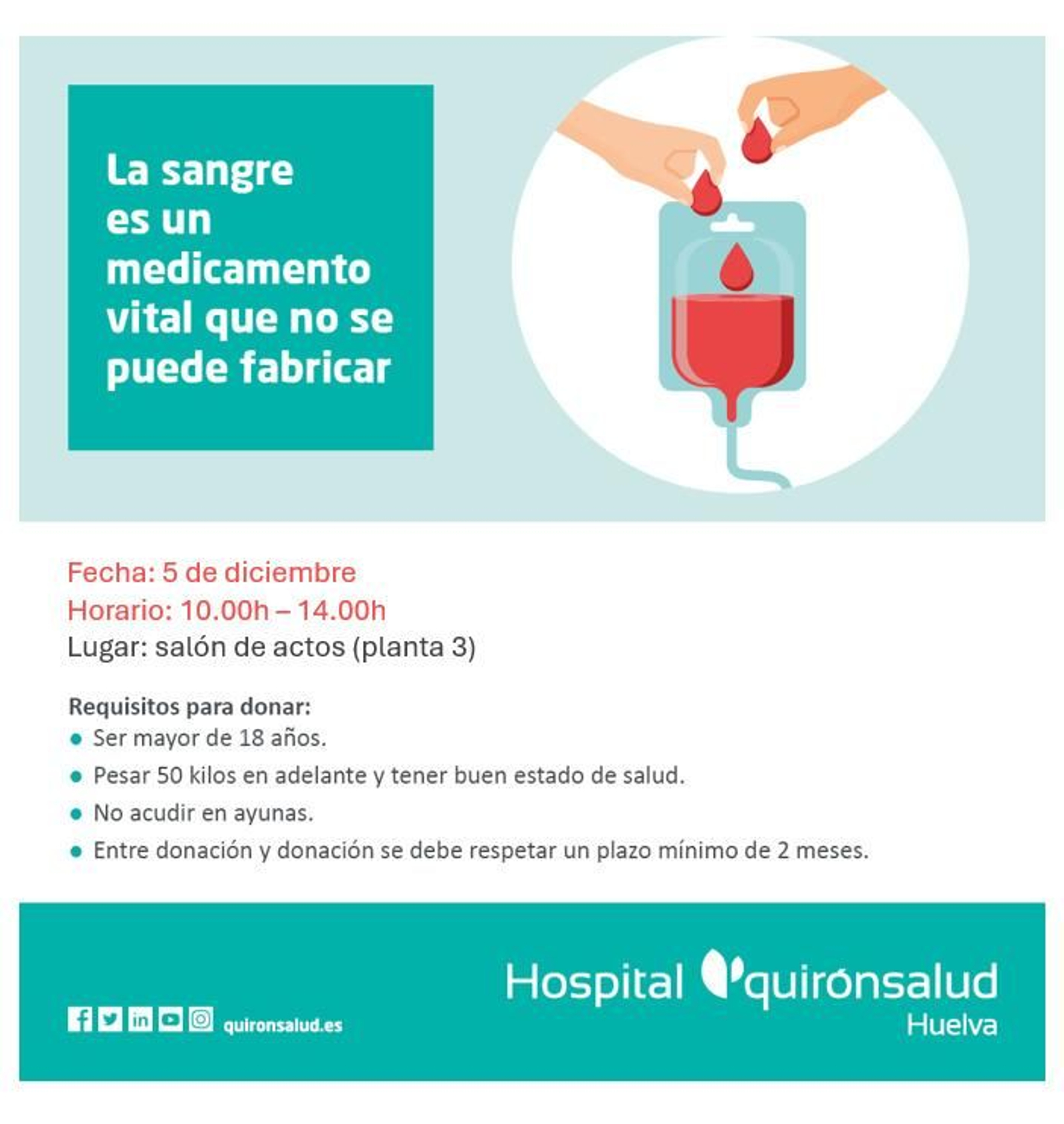 Cartel informativo de la campaña de donación de sangre. Cartel informativo de la campaña de donación de sangre.