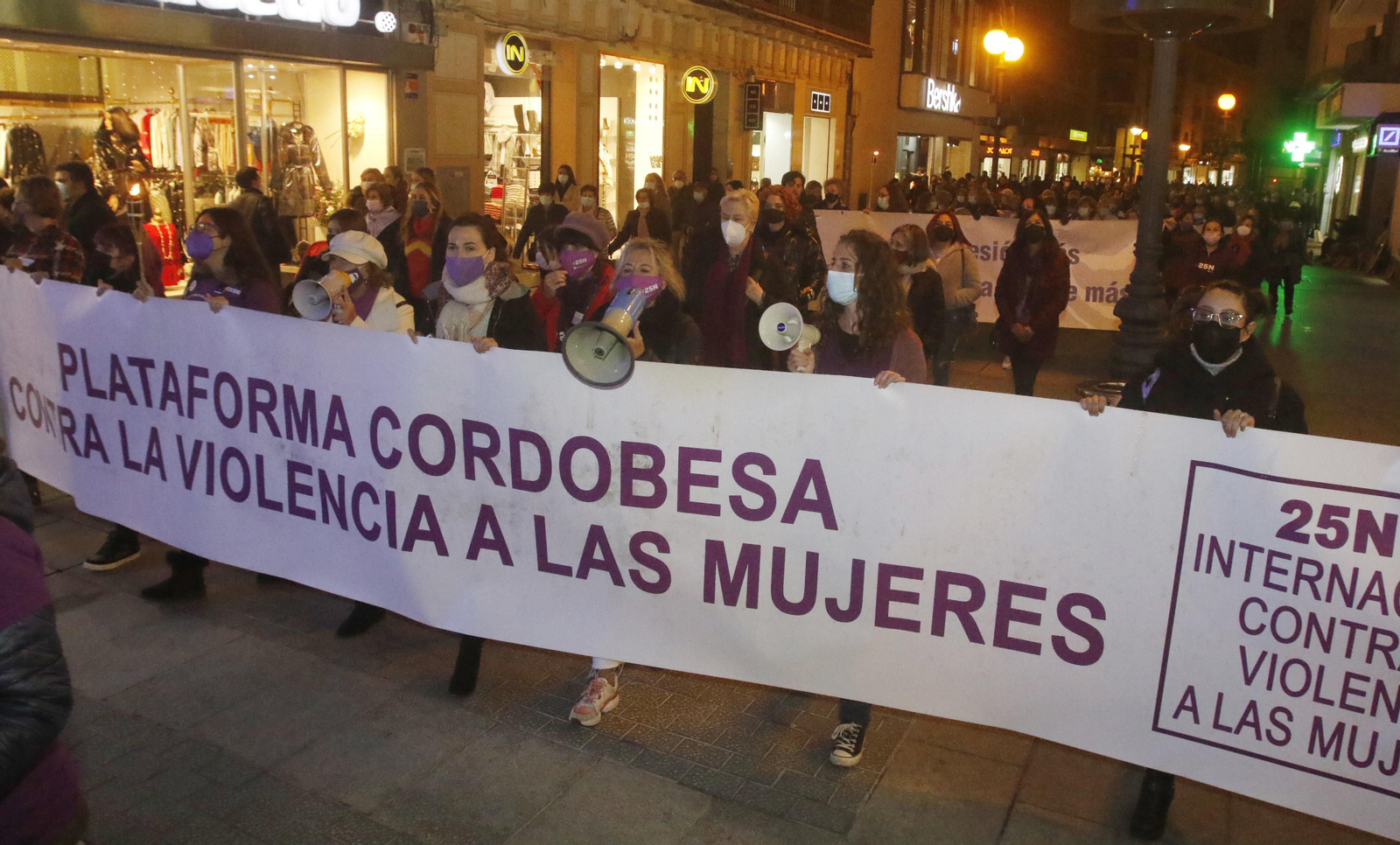 La manifestación contra la violencia de género en Córdoba, en fotografías
