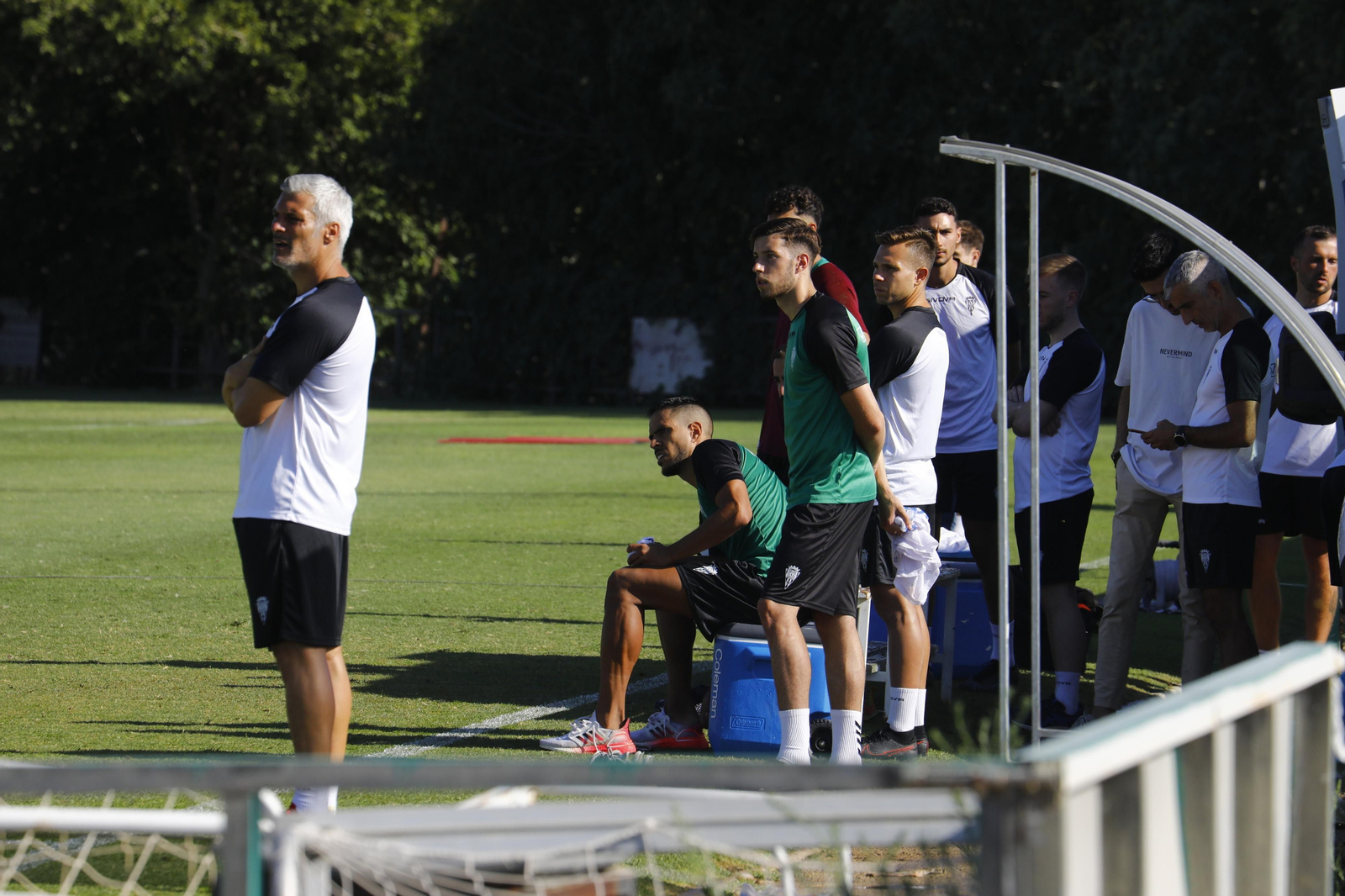 El primer entrenamiento de Recio con el Córdoba CF, en imágenes