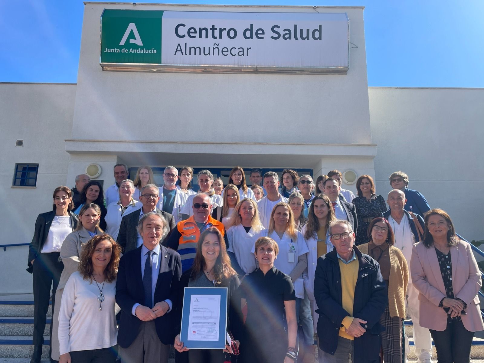 La unidad de atención primaria de Almuñécar vuelve a certificar la calidad de sus servicios