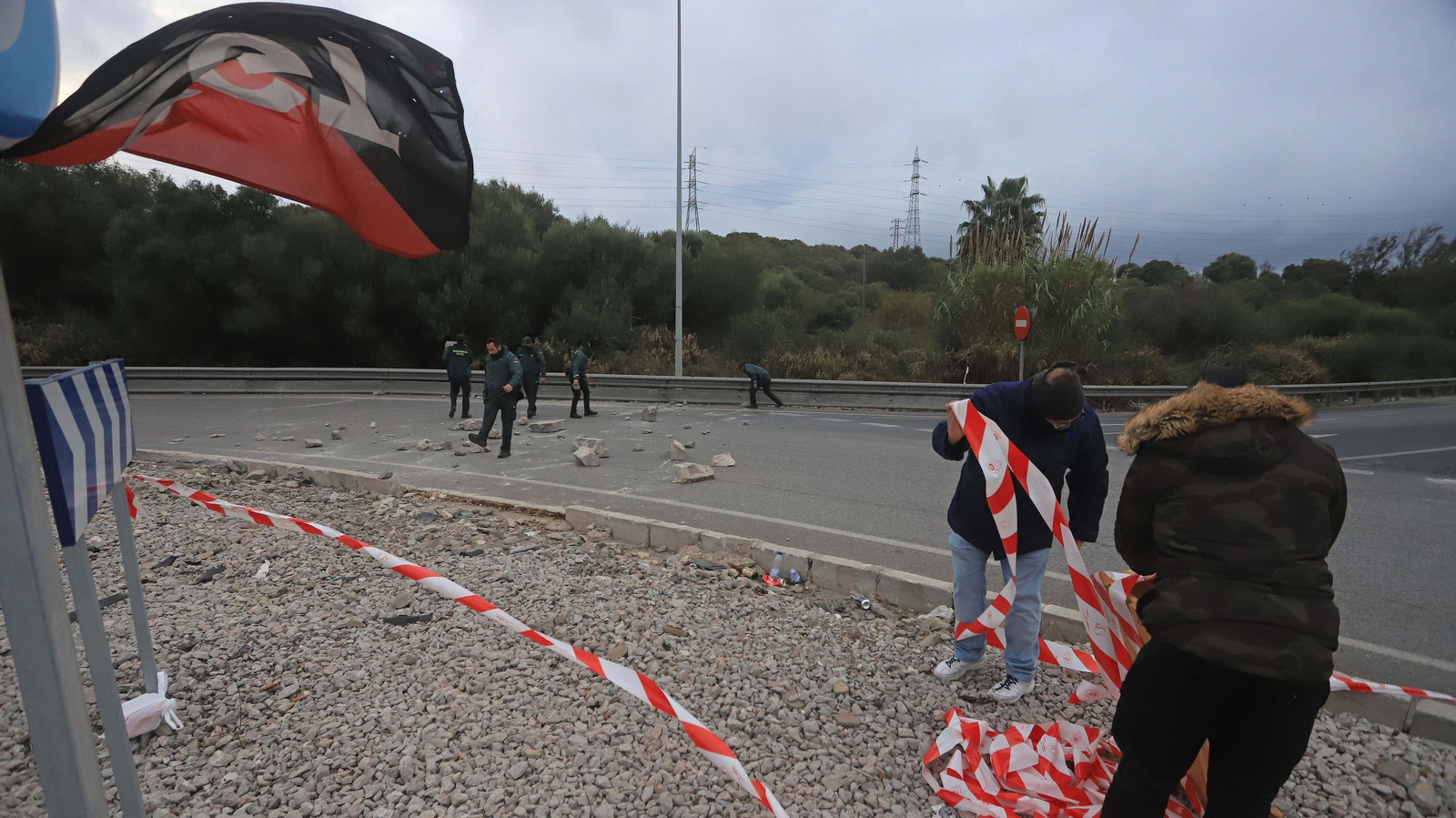Fotos de la tercera jornada de la huelga del metal en el Campo de Gibraltar
