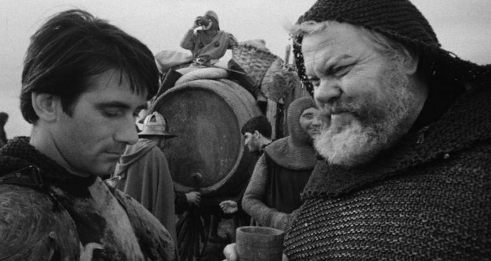 Orson Welles como Falstaff.