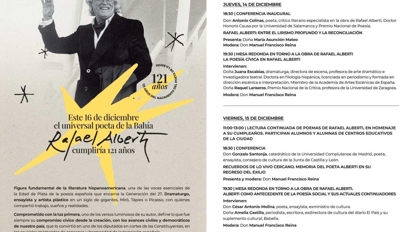 Programa de las jornadas.