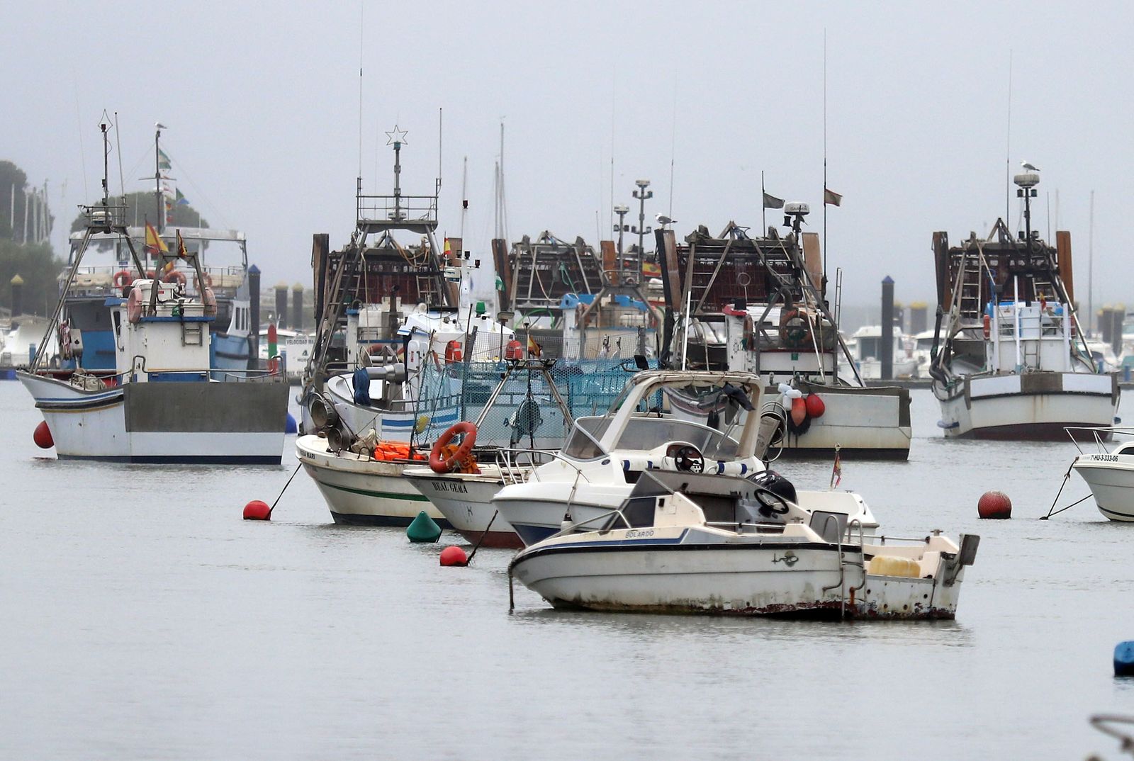 Barcos de pesca en Punta Umbría, en una imagen de archivo.