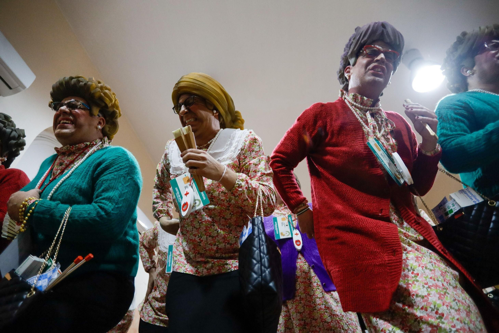 El ambiente en los camerinos del teatro