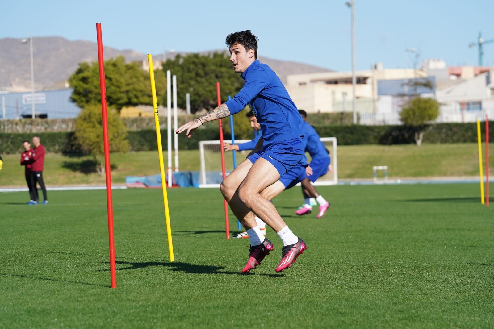 Radovanovic en un entrenamiento en el anexo