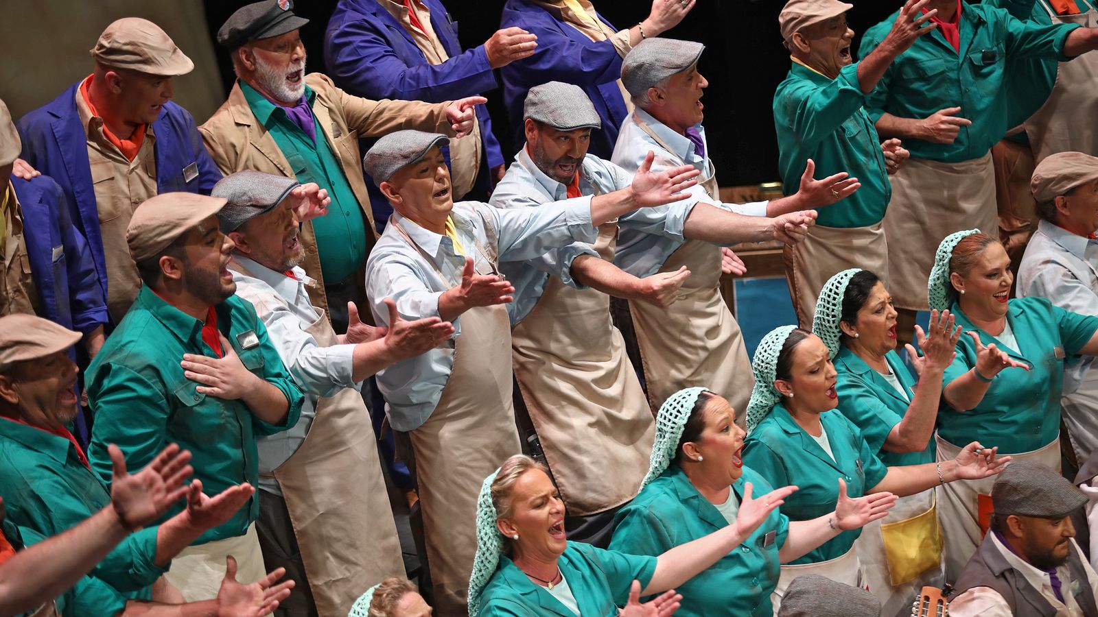 El coro 'La fábrica de conservas', durante su actuación en semifinal.