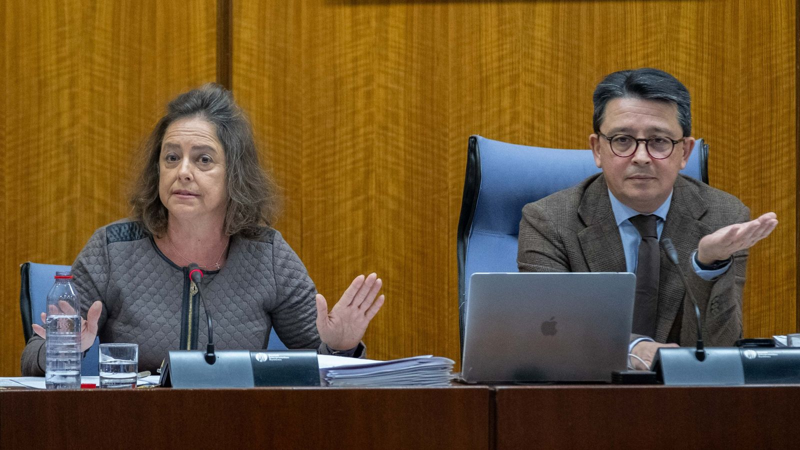 Catalina García en el Parlamento.
