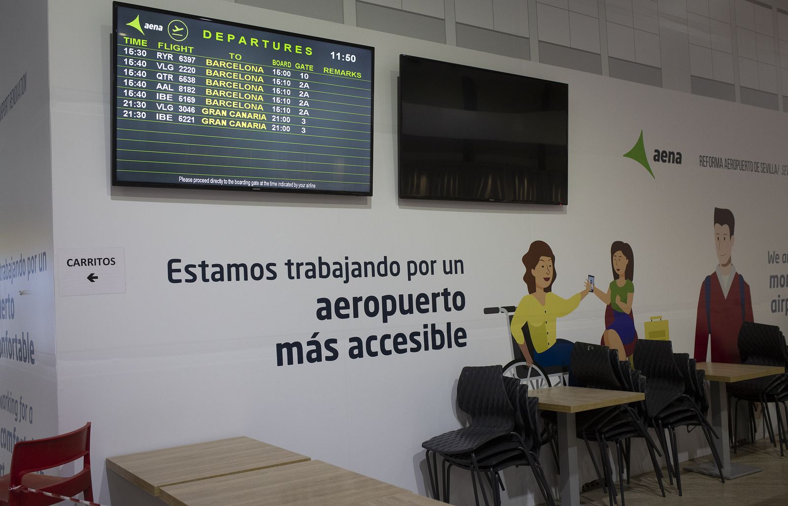 El aeropuerto de Sevilla, en imágenes