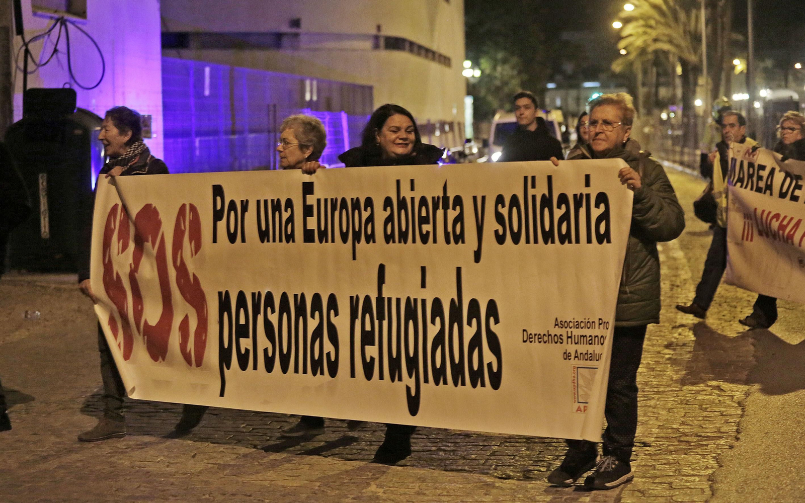 Manifestación por el día mundial de los derechos humanos
