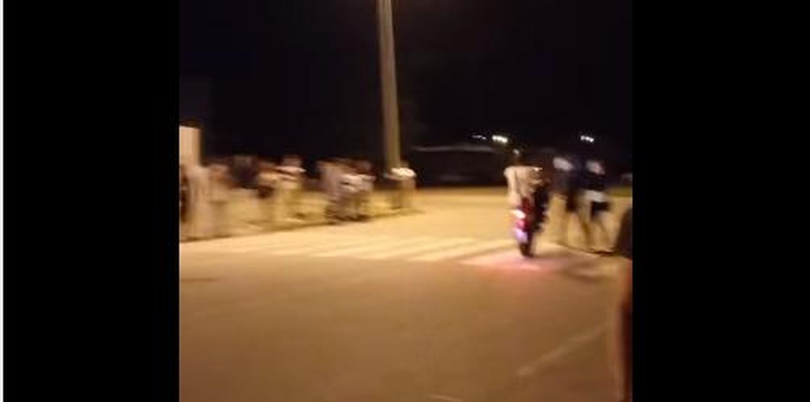 Imagen del vídeo del atropello en Conil.