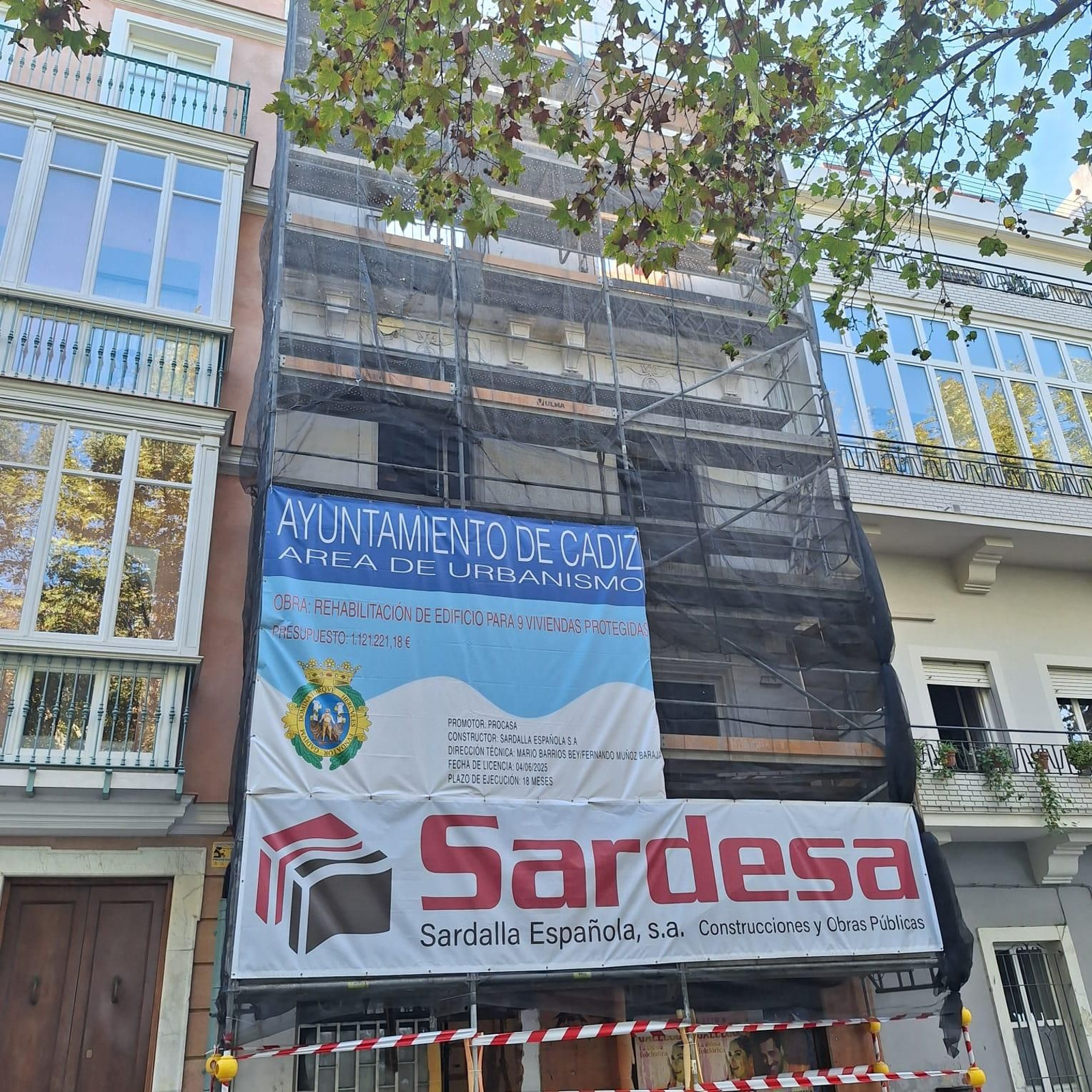 Una imagen de la finca Calderón de la Barca, 19 en obras.