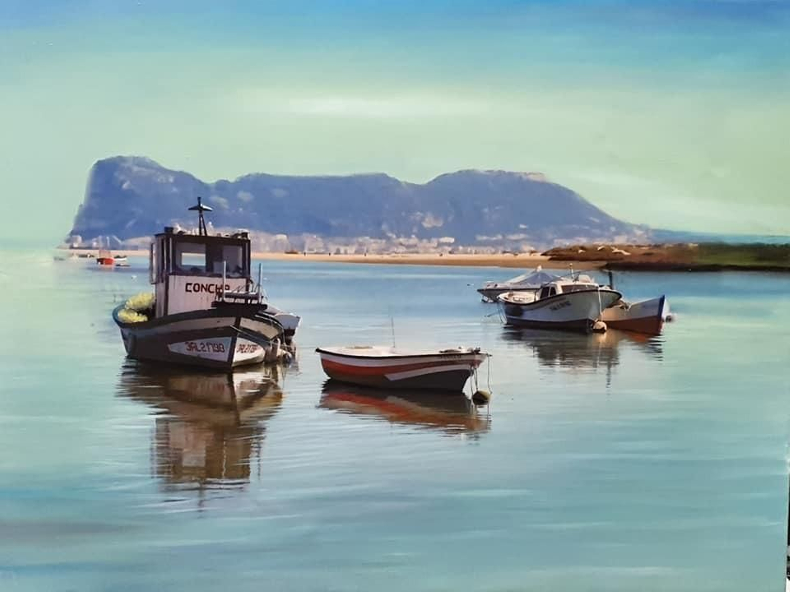 Una de las pinturas de José Luis Ghio.