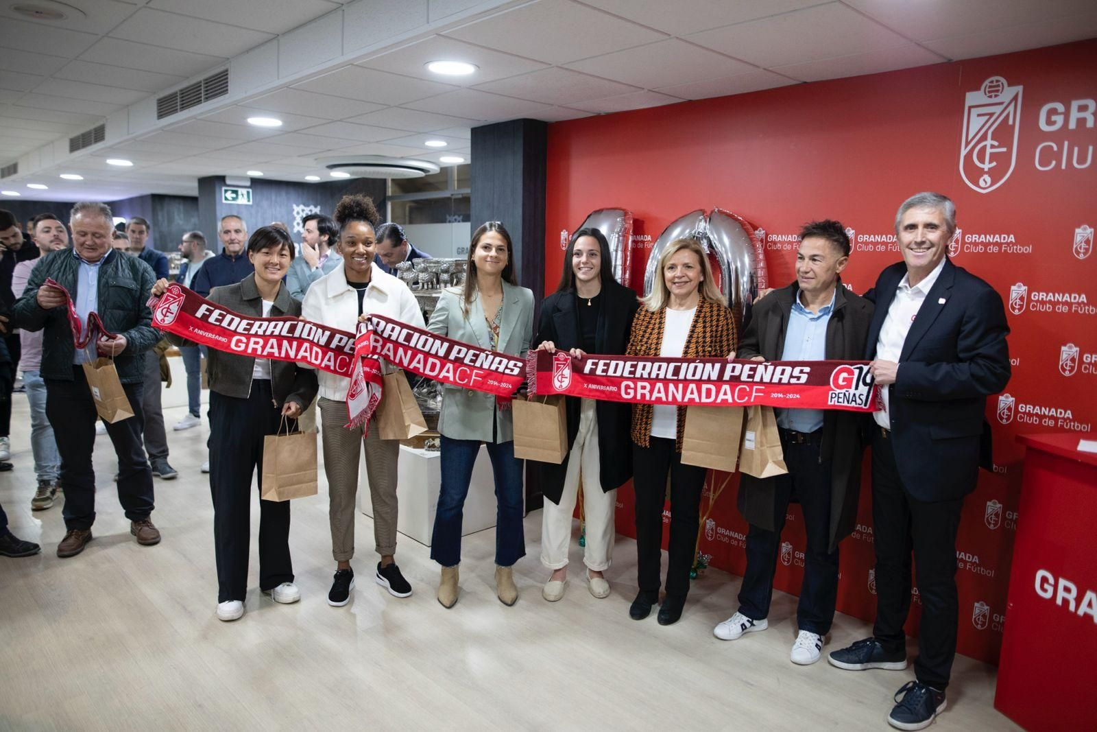 La Federación de Peñas del Granada CF celebra su décimo aniversario
