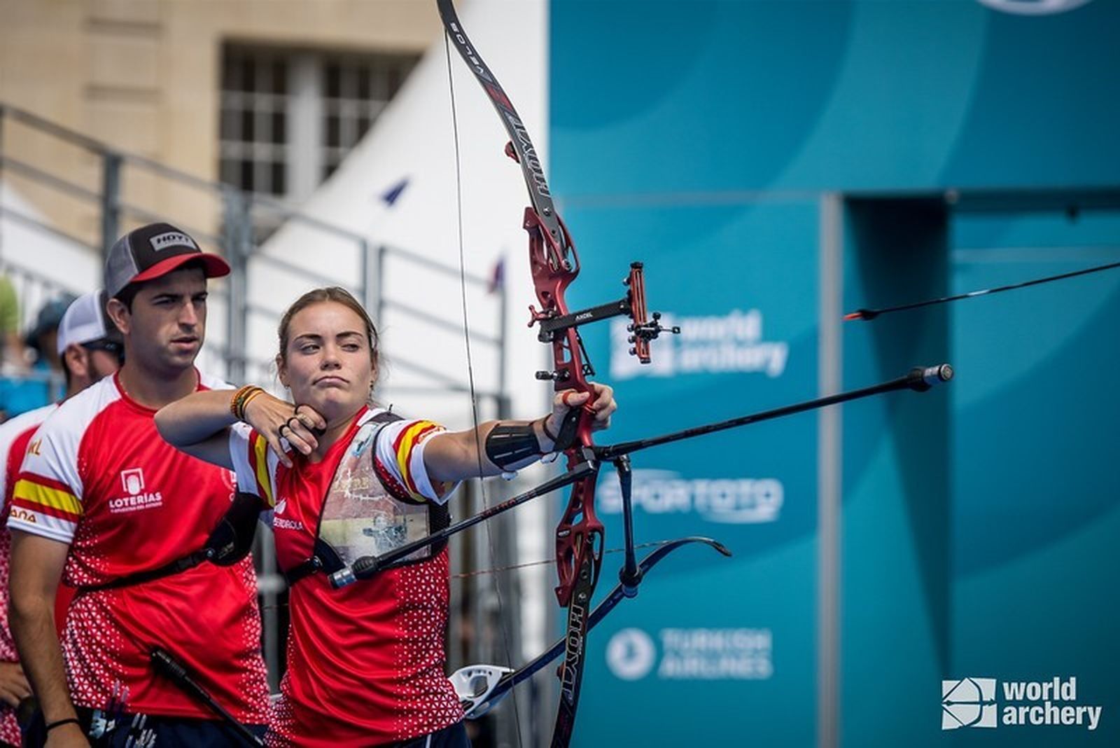 Leyre Fernández, durante la disputa de la final en París.