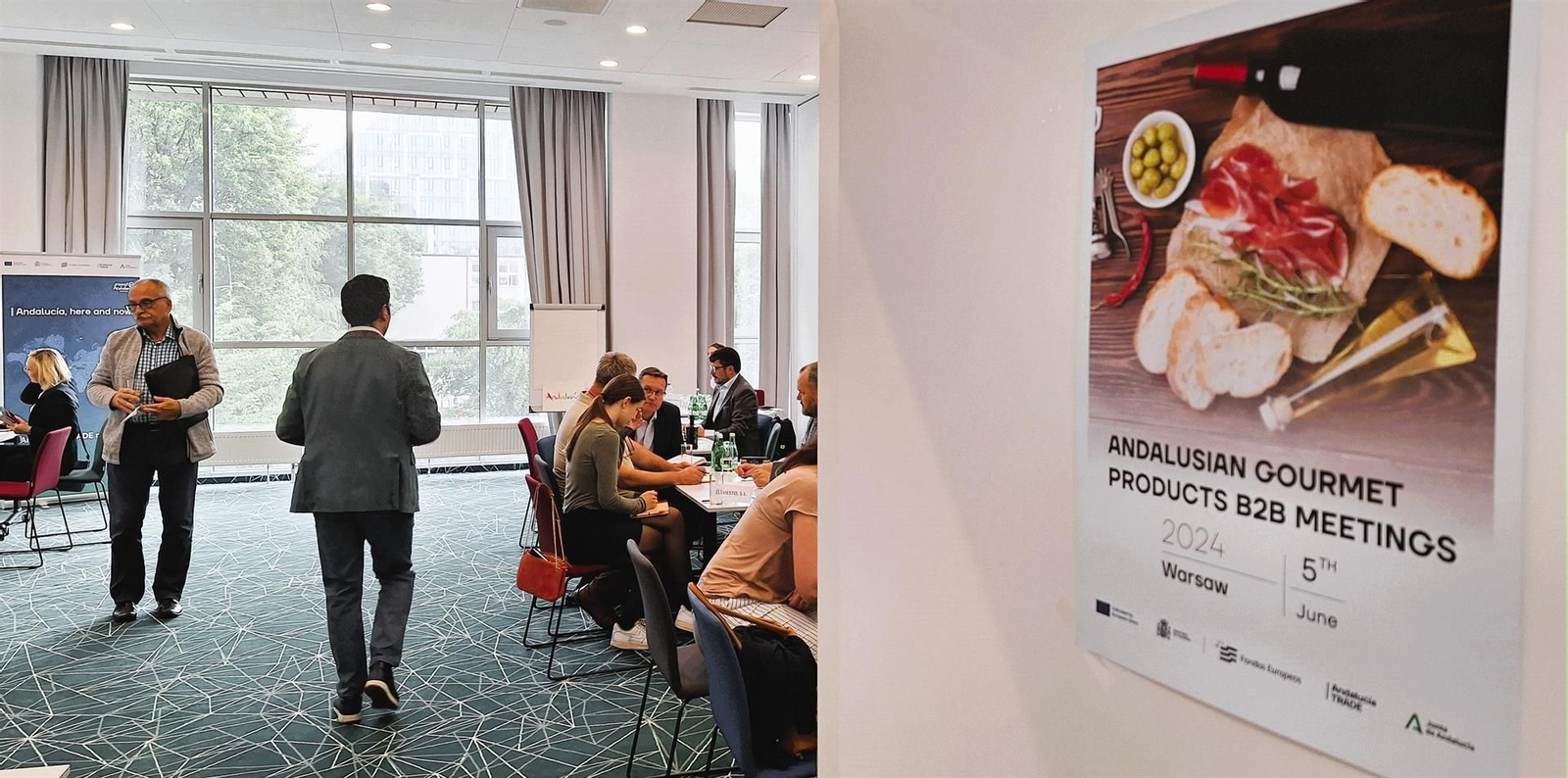 Uno de los encuentros entre empresas andaluzas y agentes locales de Polonia.