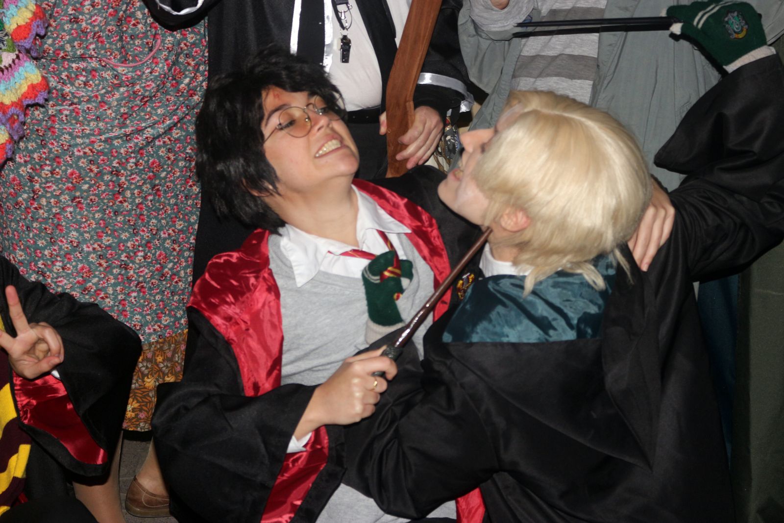 Las imágenes de la Escuela Hogwarts en la Plaza de la Iglesia